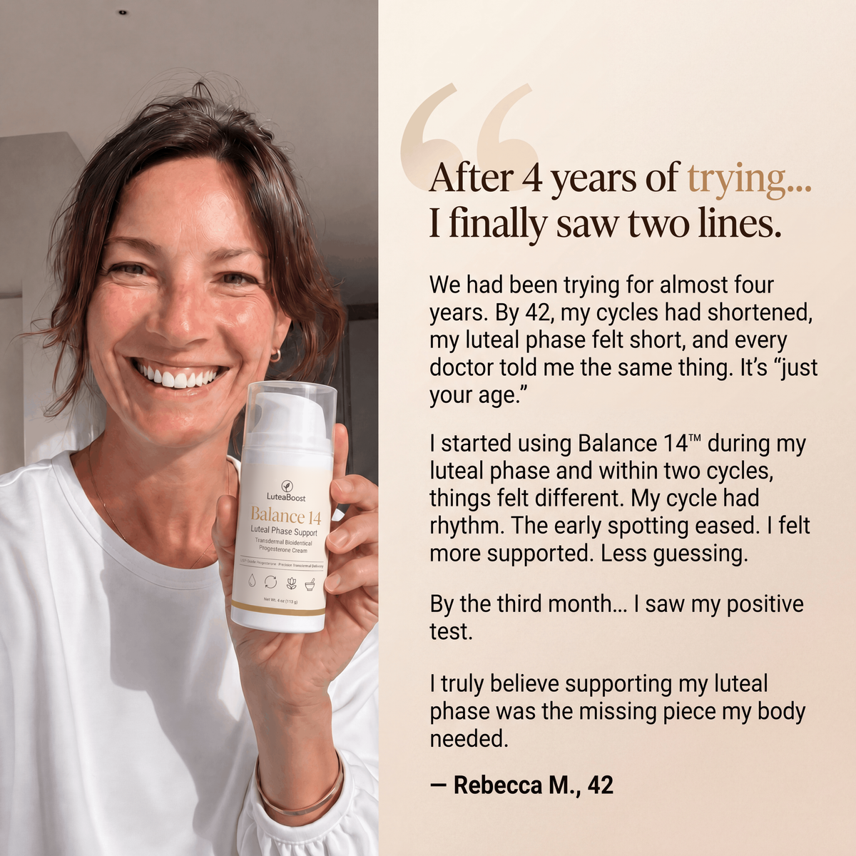 Balance 14™ Progesterone Support Cream