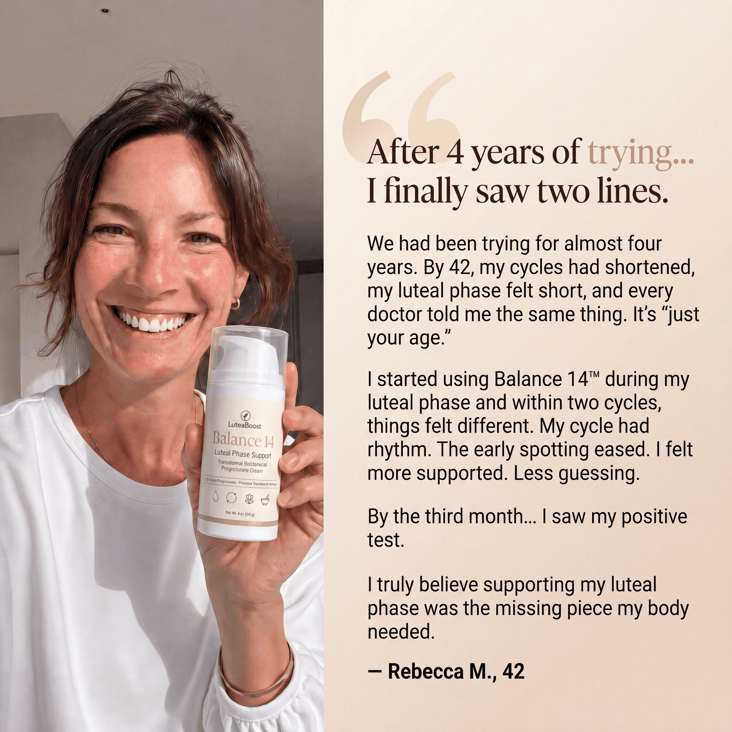 Balance 14™ Progesterone Support Cream